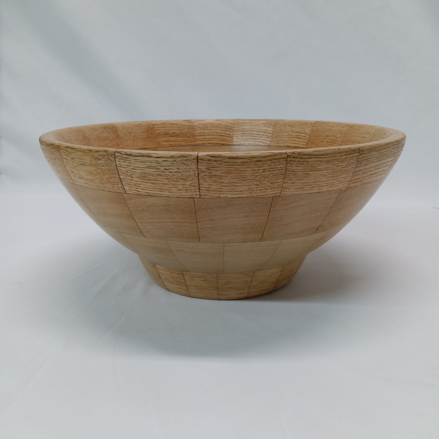 Anigre & White Oak segmented bowl 11"