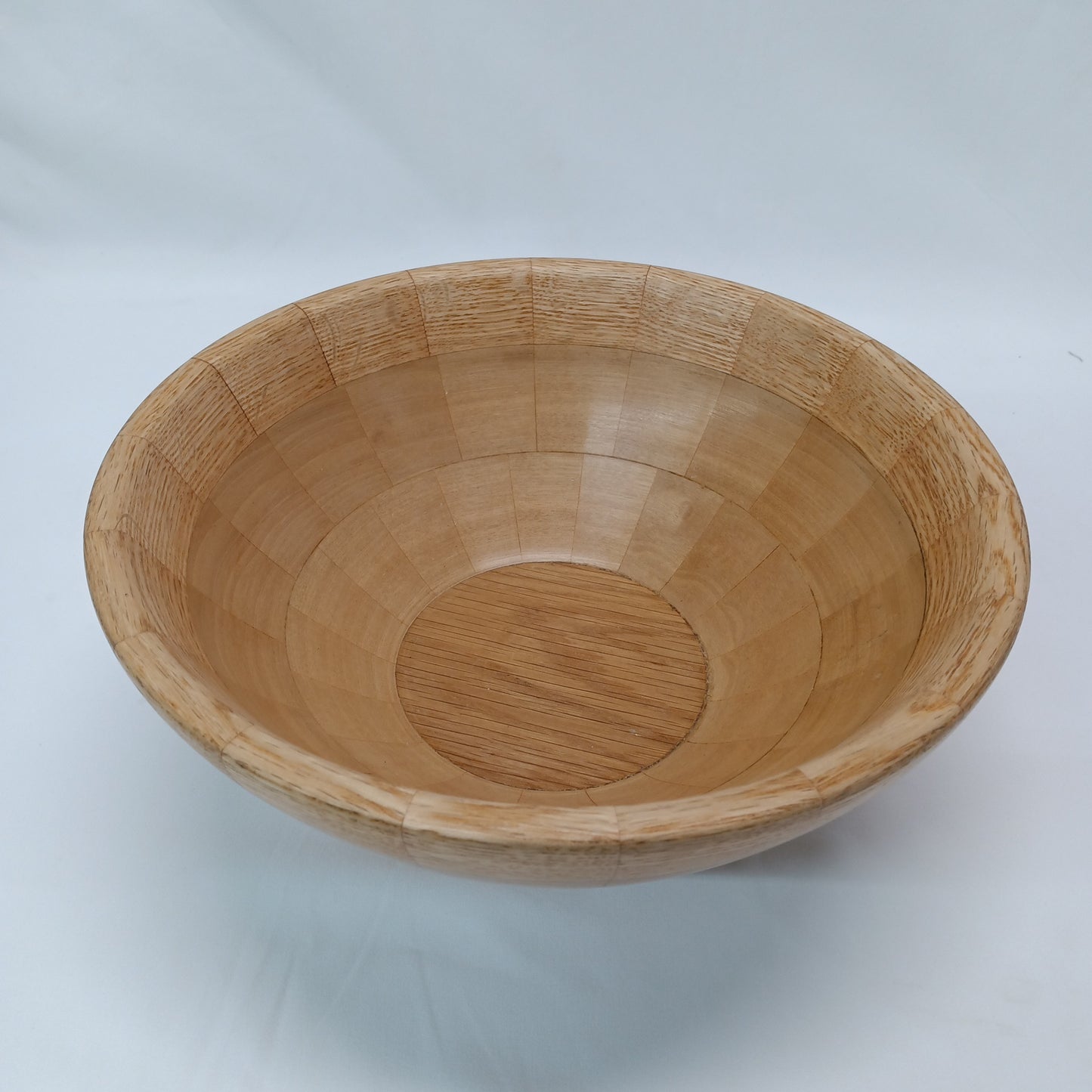 Anigre & White Oak segmented bowl 11"