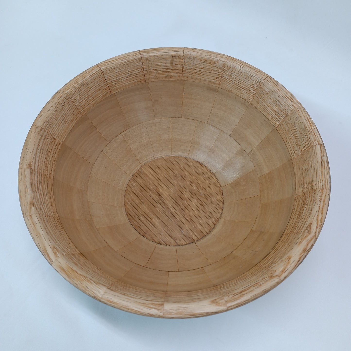 Anigre & White Oak segmented bowl 11"