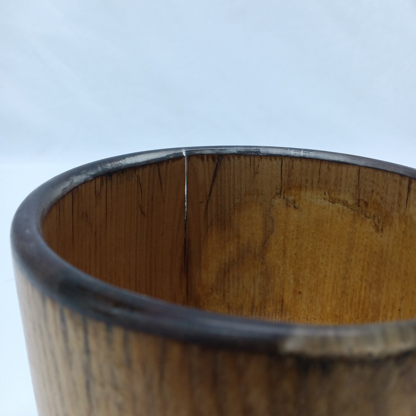 Spalted Ash bowl, epoxy stabilized 5 1/2"