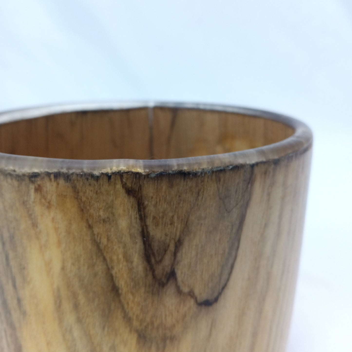 Spalted Ash bowl, epoxy stabilized 5 1/2"